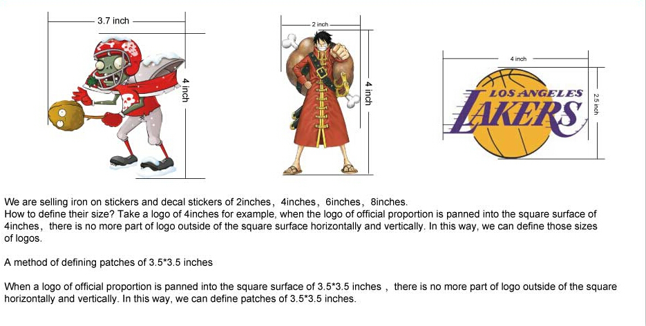 logos size