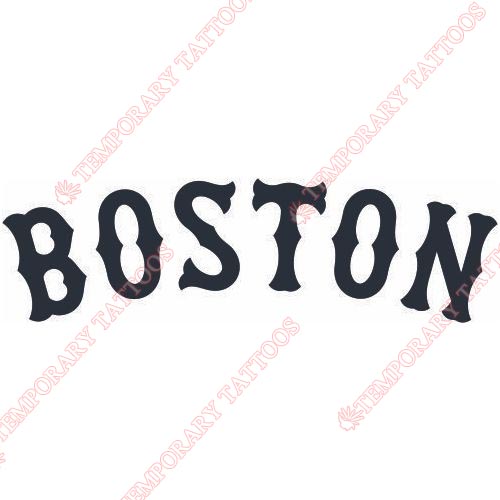boston red sox tattoo black and white
