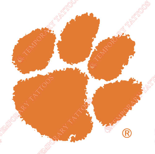 Clemson Tigers Customize Temporary Tattoos Stickers NO.4147
