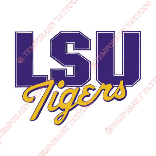 LSU Tigers Customize Temporary Tattoos Stickers NO.4921