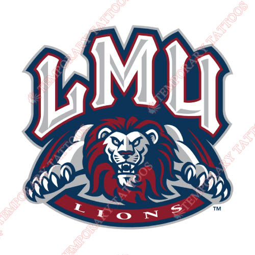 Loyola Marymount Lions Customize Temporary Tattoos Stickers NO.4895