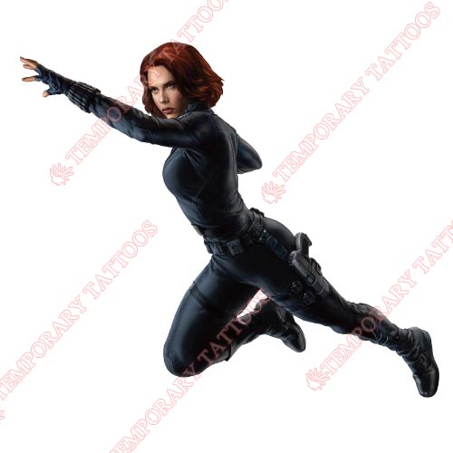 Black Widow Customize Temporary Tattoos Stickers NO.457