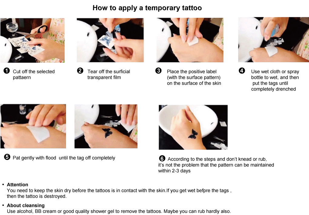 temporary tattoos