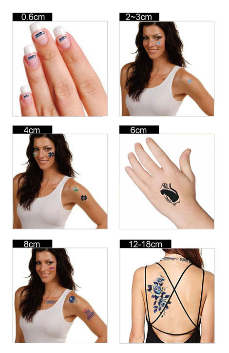 temporary tattoos